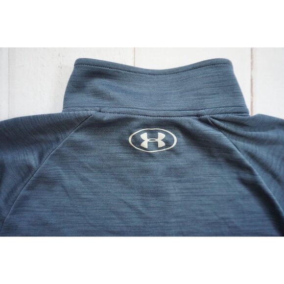 Under Armour Men's Blue Quarter-Zip Pullover – Size M - Picture 9 of 9